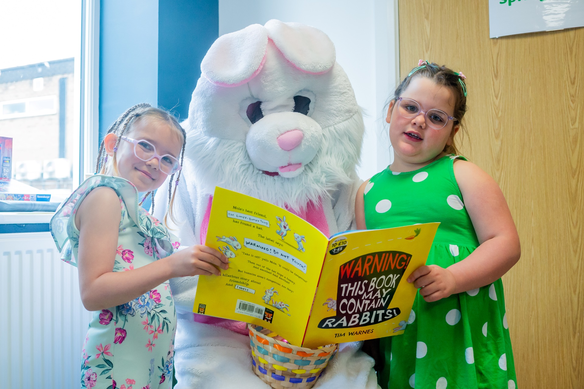 children with the easter bunny children with the easter bunny