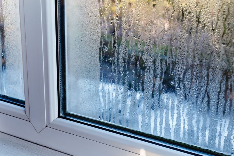 window with condensation on window with condensation on