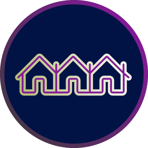 terraced house icon
