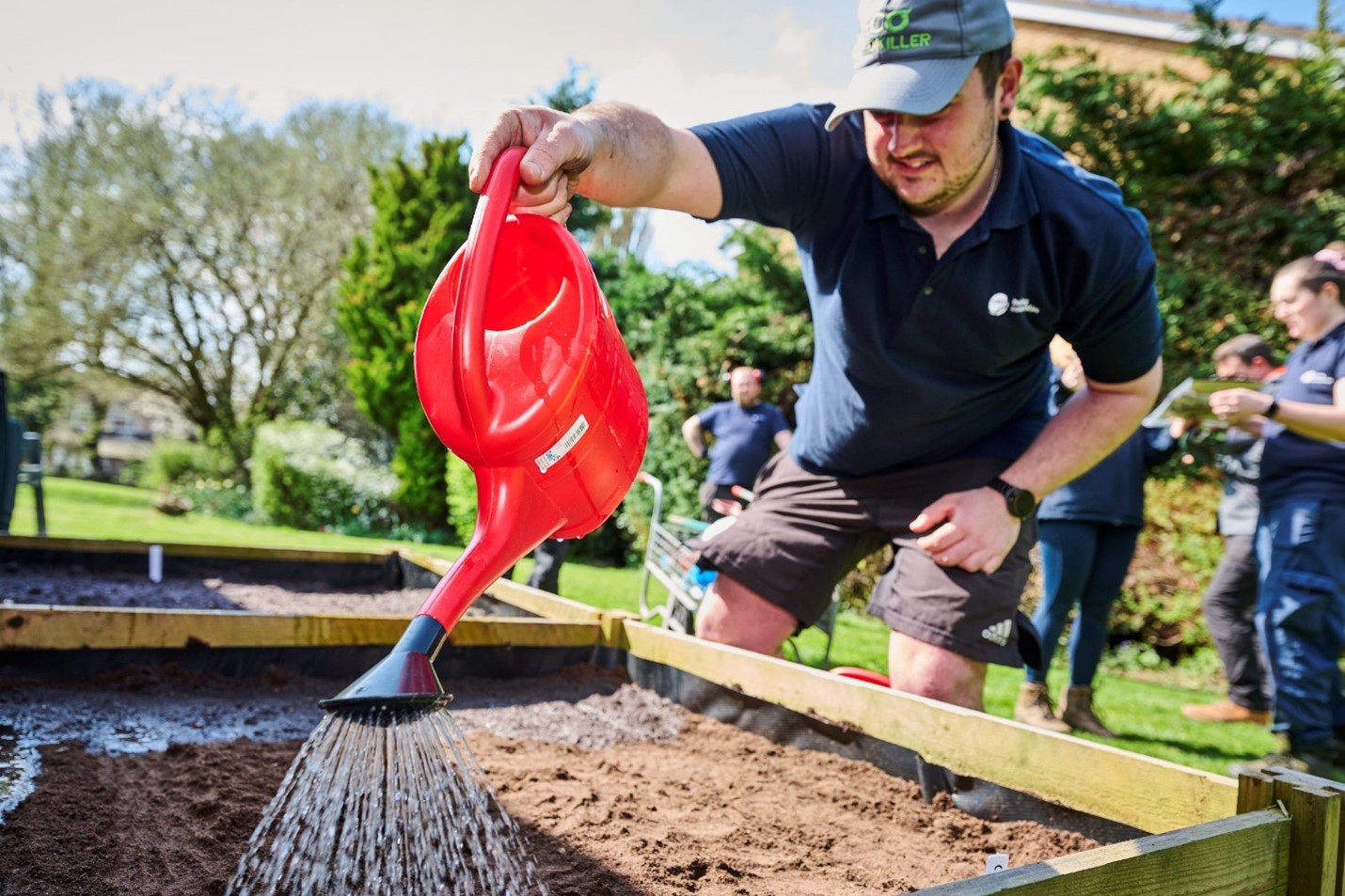 Orbit team watering garden planter