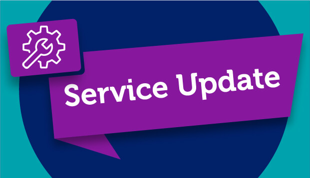 service update words on an blue and purple illustration service update words on an blue and purple illustration